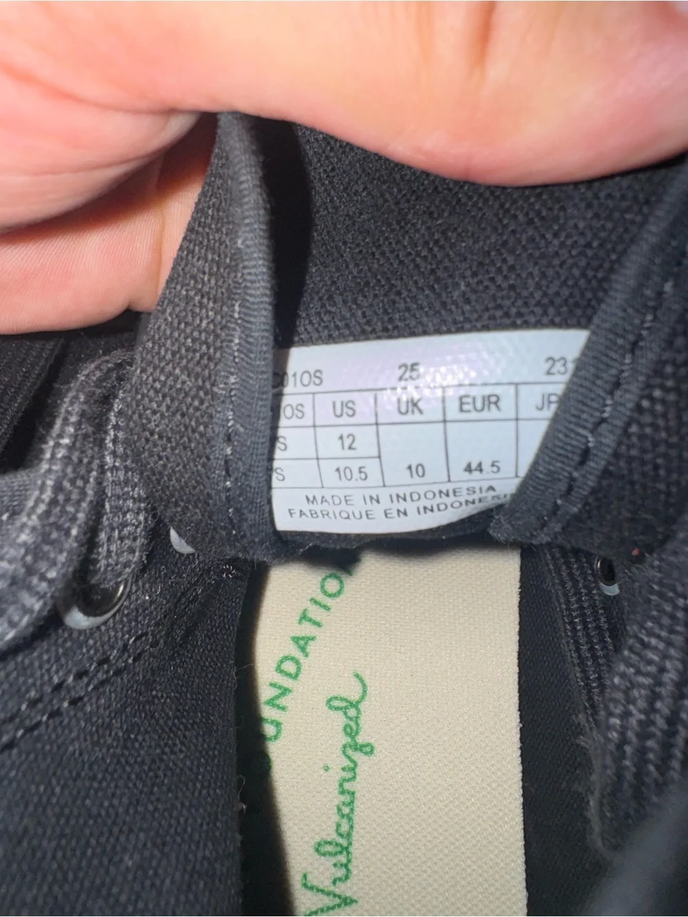 P.F. Flyers Black High-Top Canvas Sneakers with Green Logo